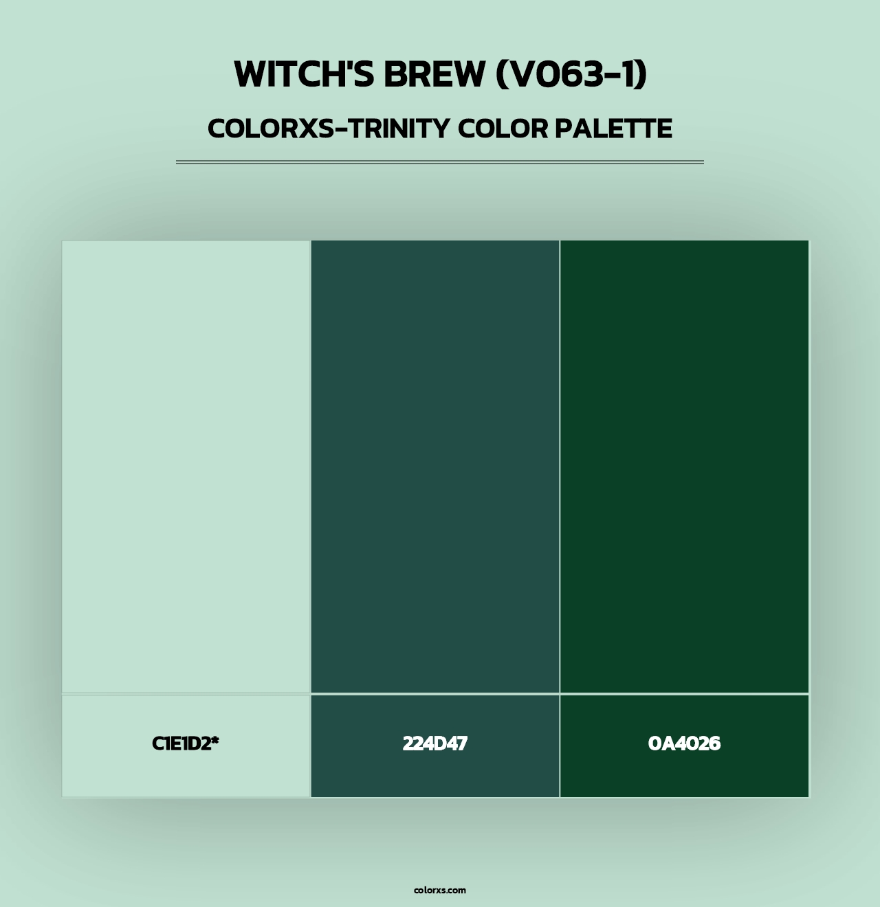 Witch's Brew (V063-1) - Colorxs Trinity Palette