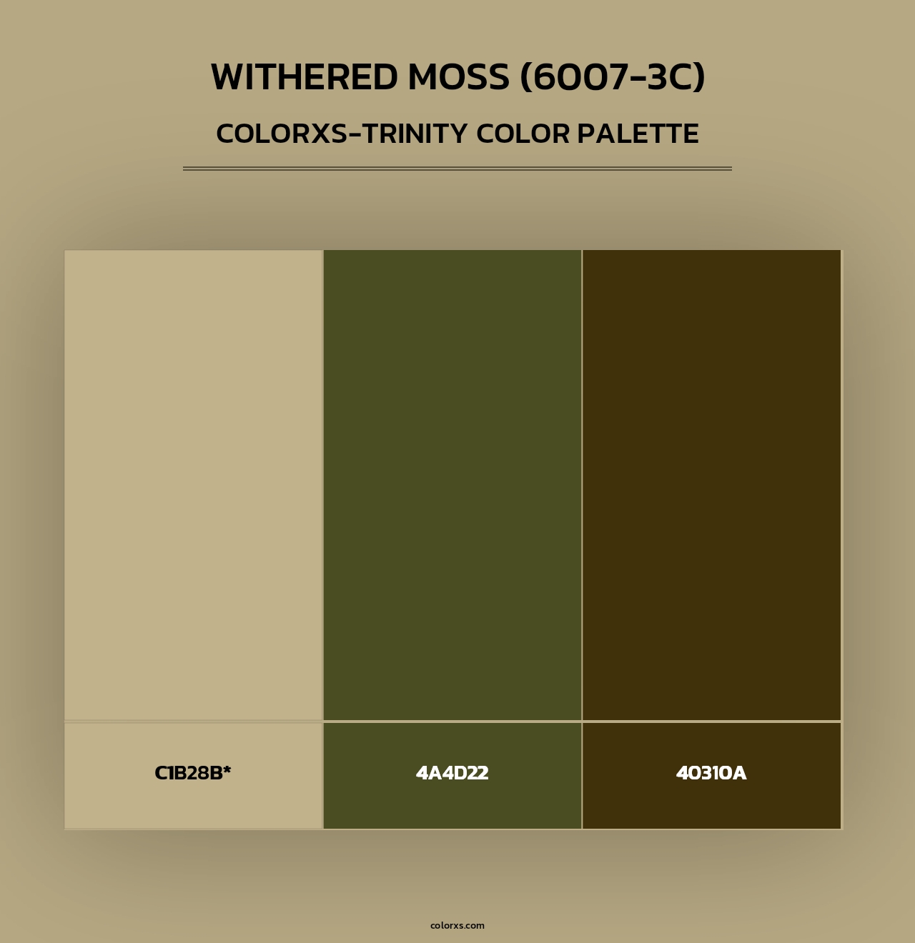 Withered Moss (6007-3C) - Colorxs Trinity Palette