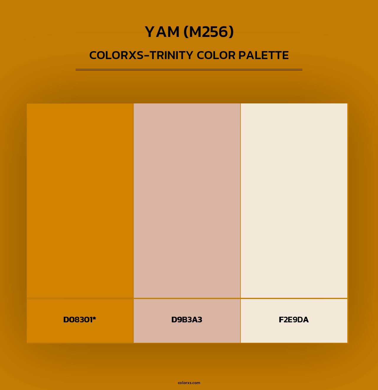 Yam (M256) - Colorxs Trinity Palette