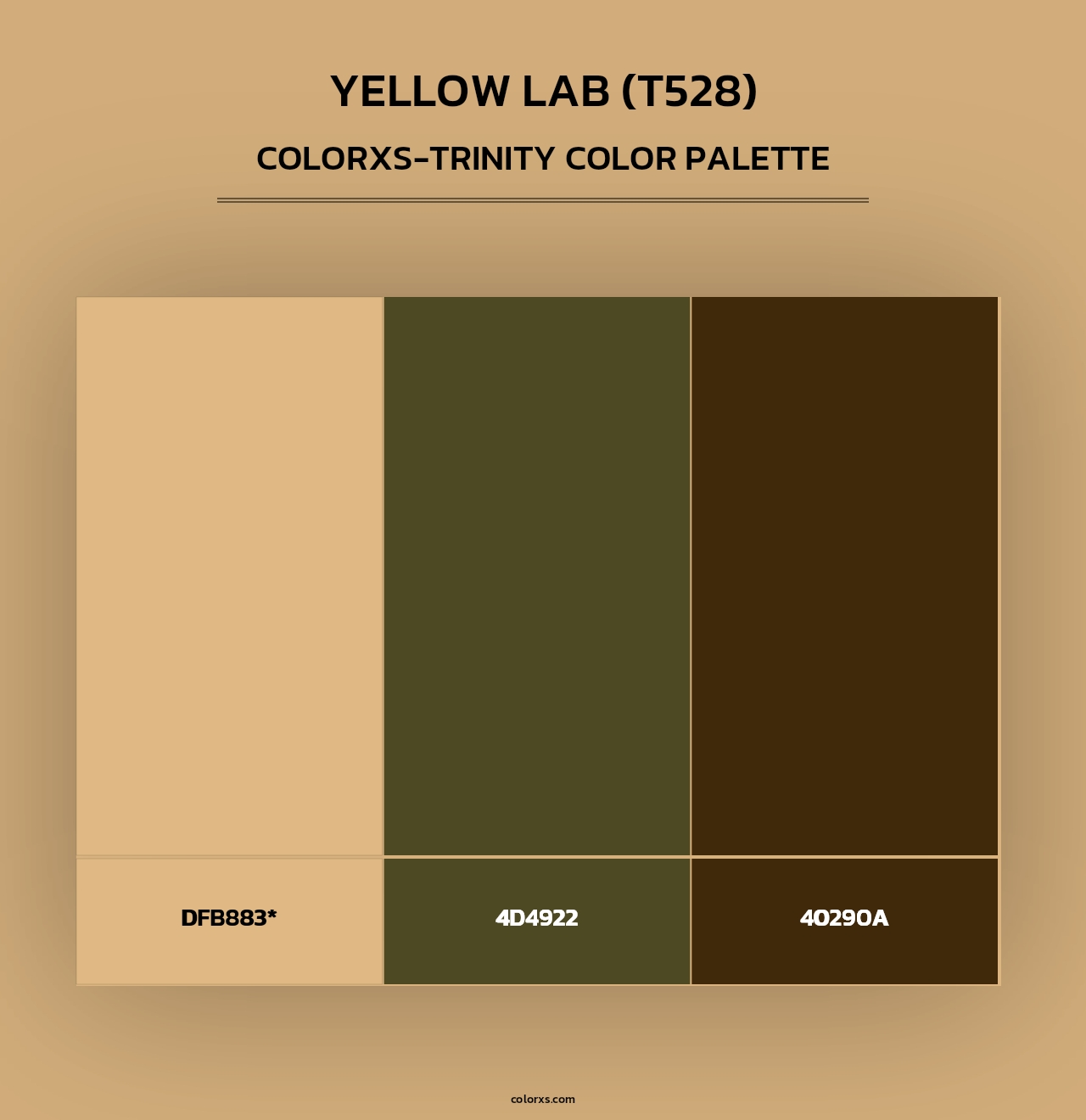 Yellow Lab (T528) - Colorxs Trinity Palette