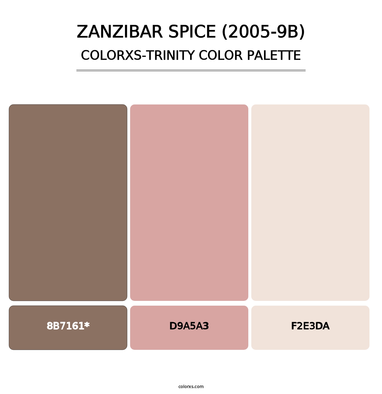 Zanzibar Spice (2005-9B) - Colorxs Trinity Palette