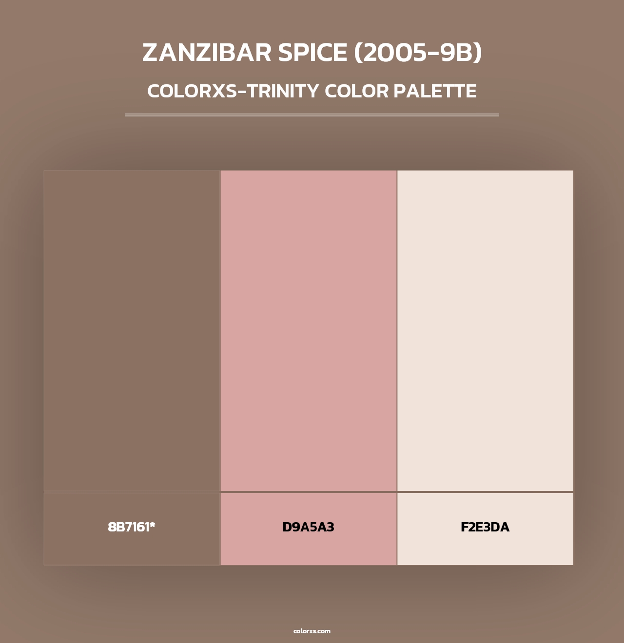 Zanzibar Spice (2005-9B) - Colorxs Trinity Palette