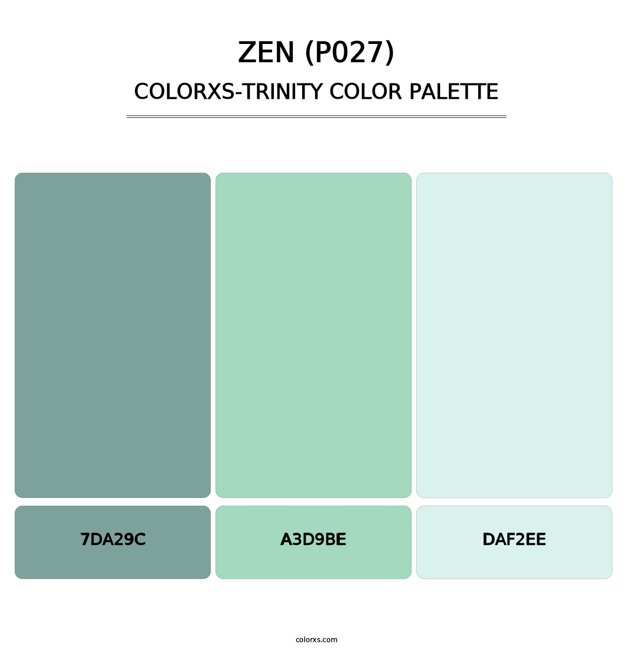 Zen (P027) - Colorxs Trinity Palette