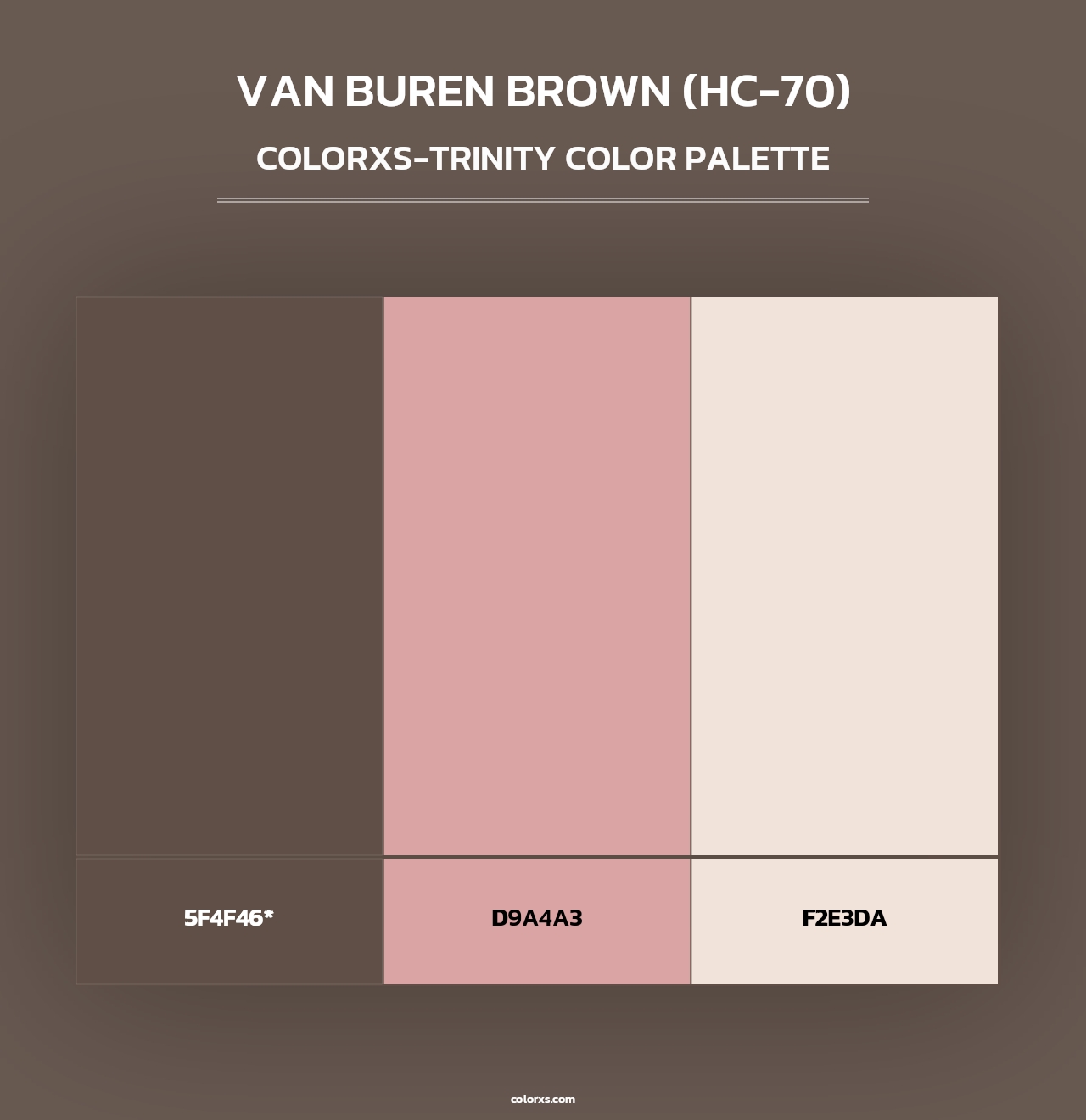 Van Buren Brown (HC-70) - Colorxs Trinity Palette