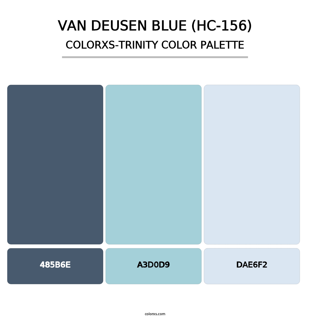 Van Deusen Blue (HC-156) - Colorxs Trinity Palette