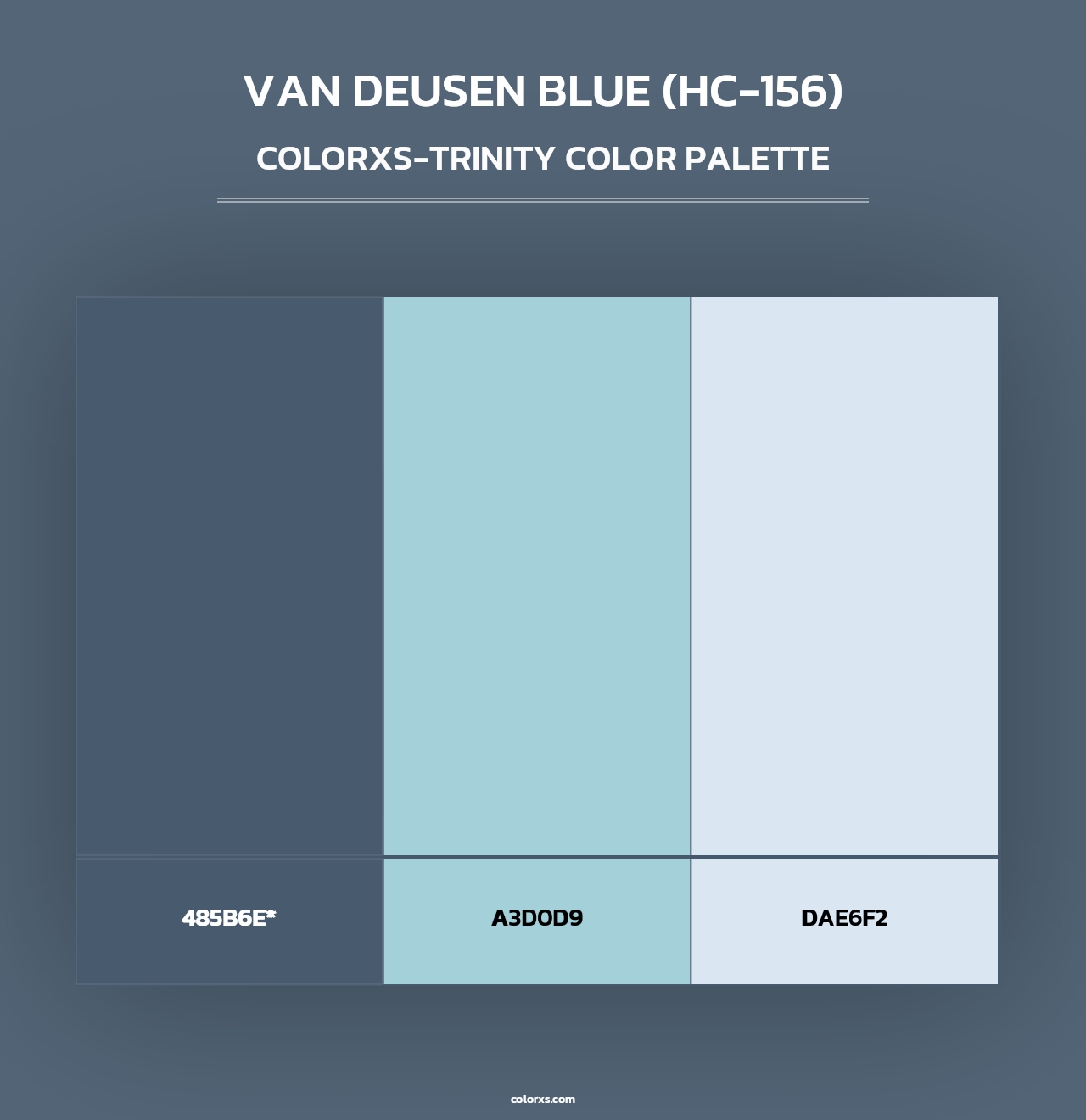 Van Deusen Blue (HC-156) - Colorxs Trinity Palette