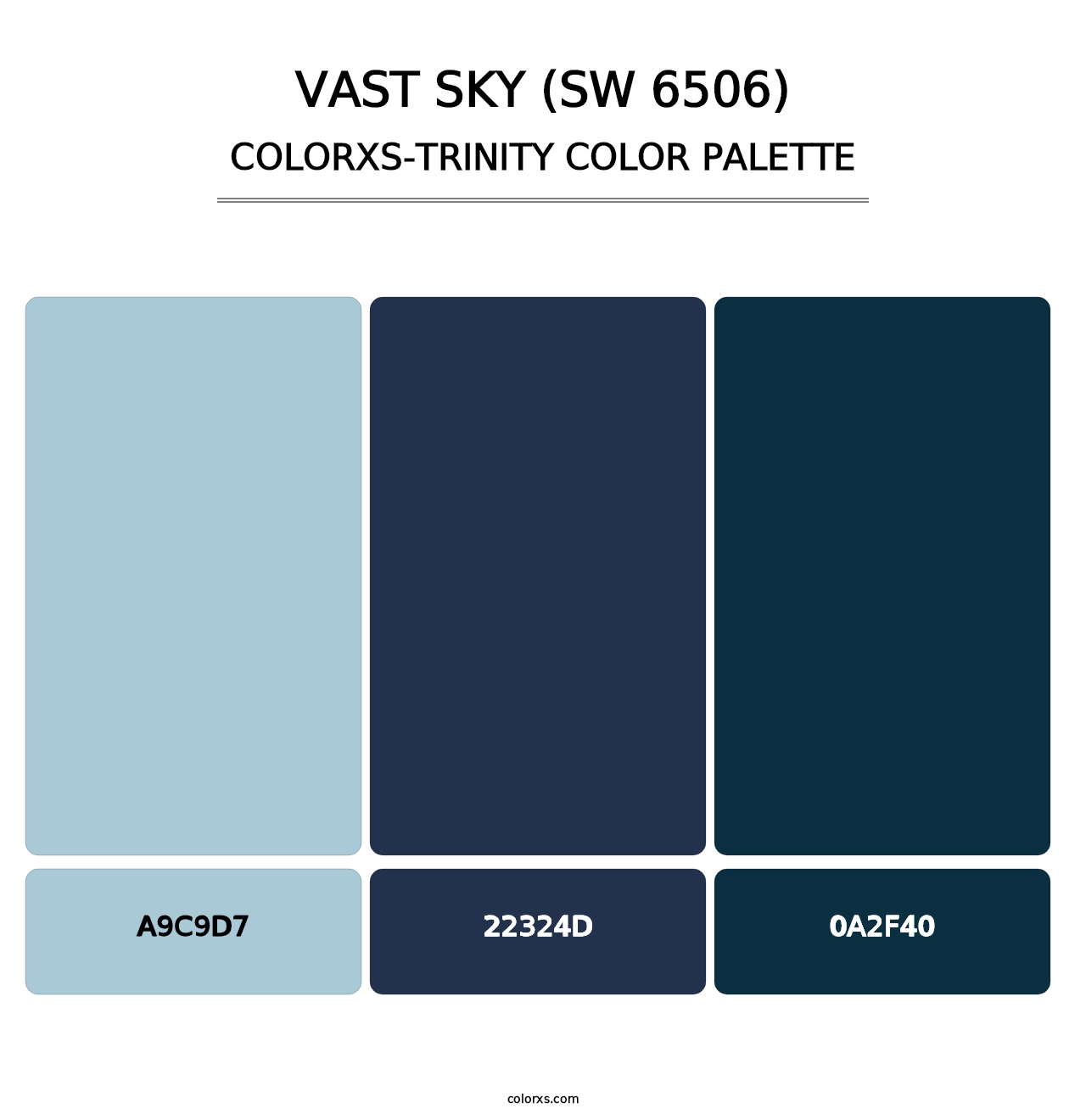Vast Sky (SW 6506) - Colorxs Trinity Palette
