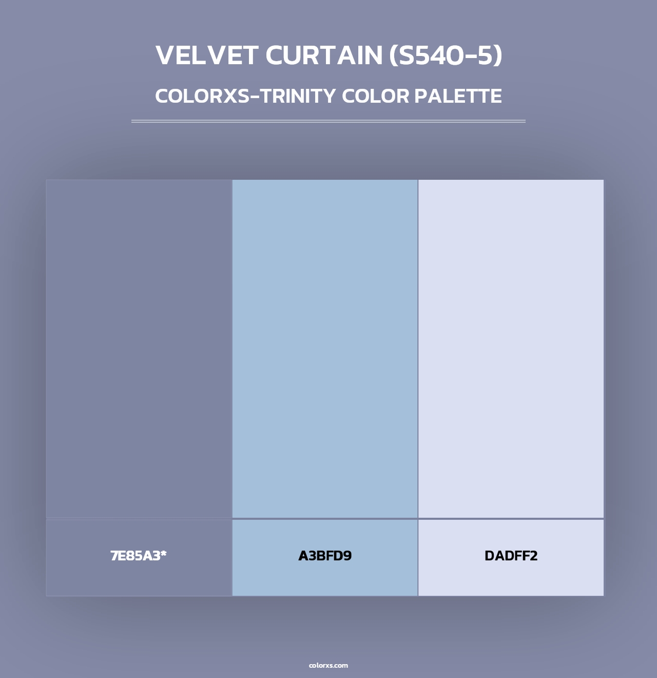 Velvet Curtain (S540-5) - Colorxs Trinity Palette