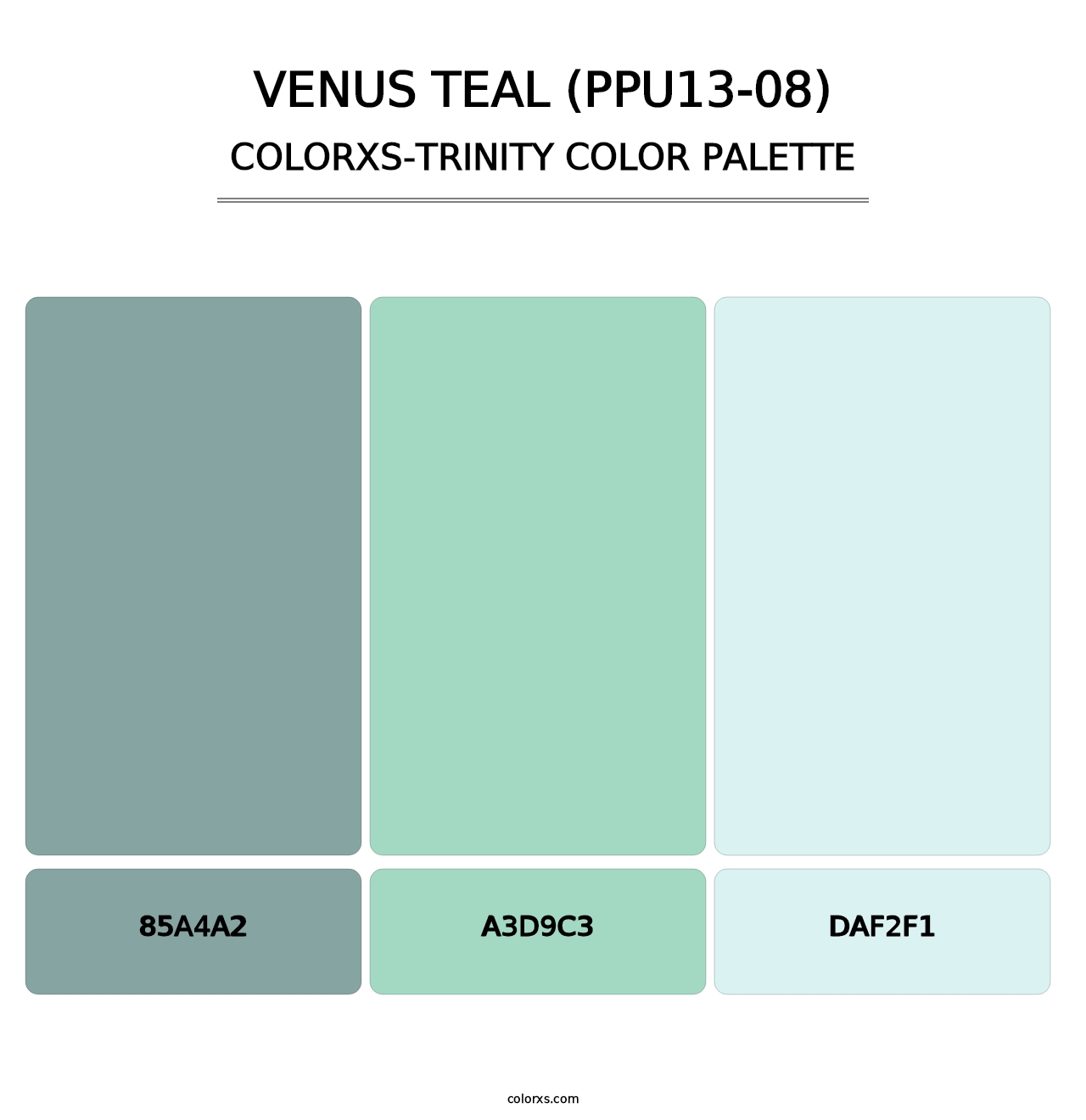 Venus Teal (PPU13-08) - Colorxs Trinity Palette