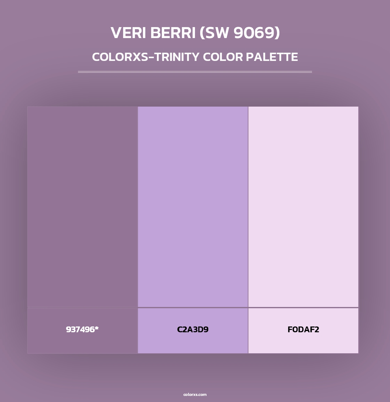 Veri Berri (SW 9069) - Colorxs Trinity Palette