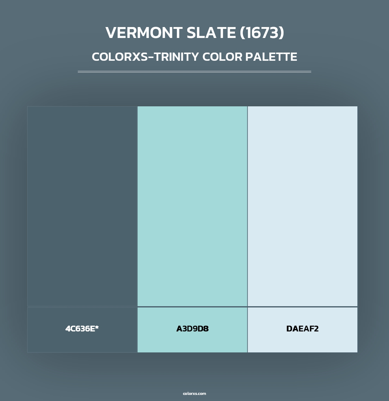 Vermont Slate (1673) - Colorxs Trinity Palette