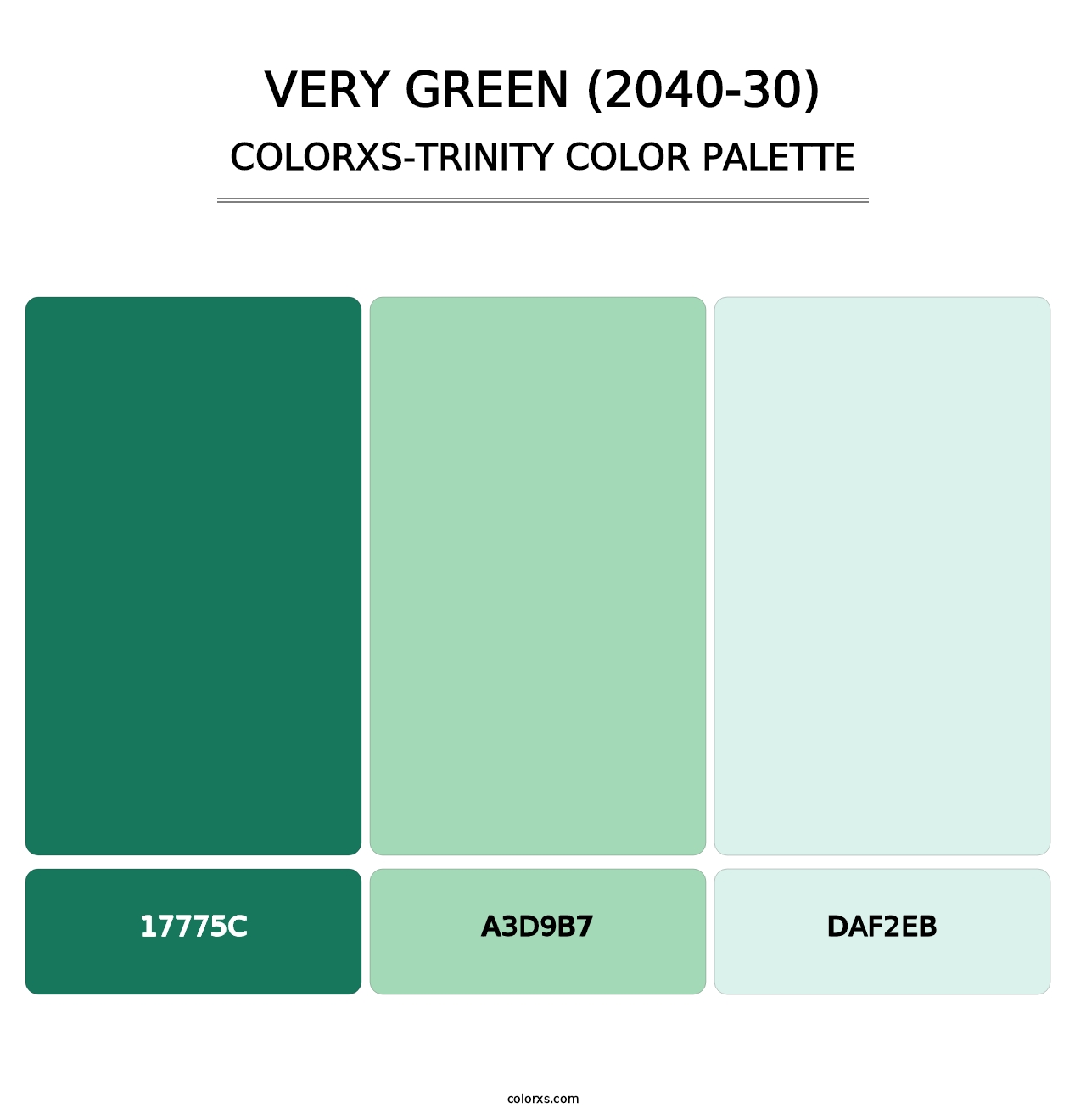 Very Green (2040-30) - Colorxs Trinity Palette