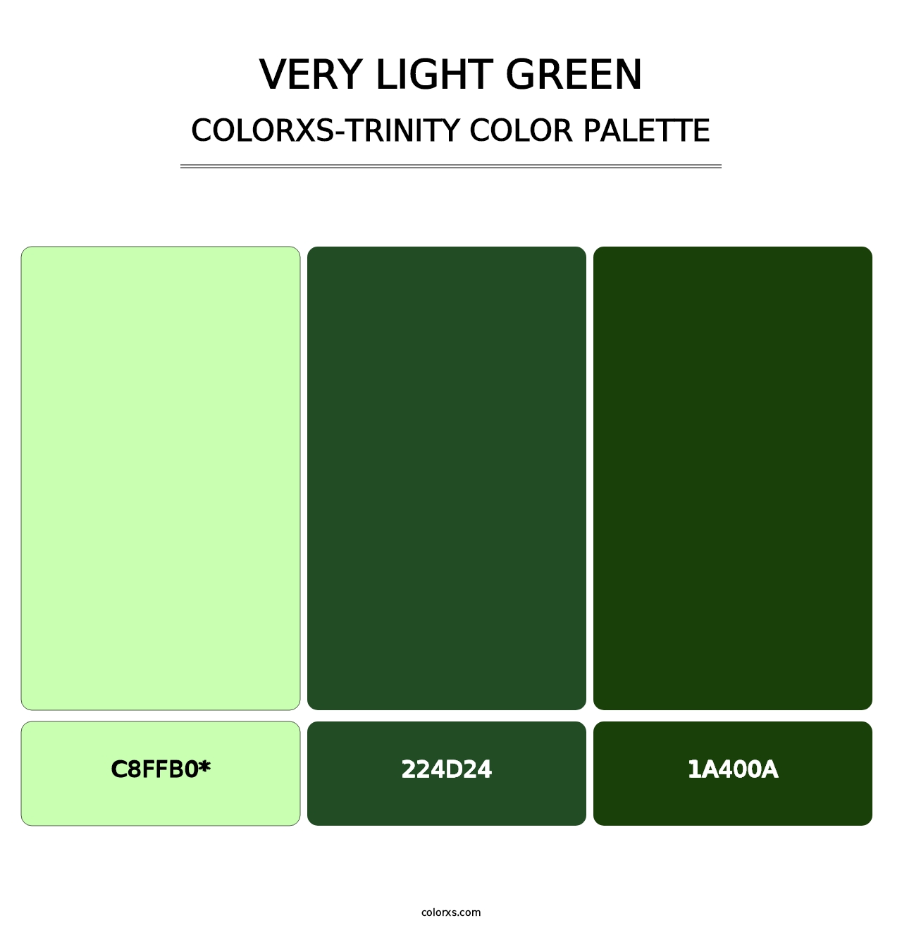 Very Light Green - Colorxs Trinity Palette