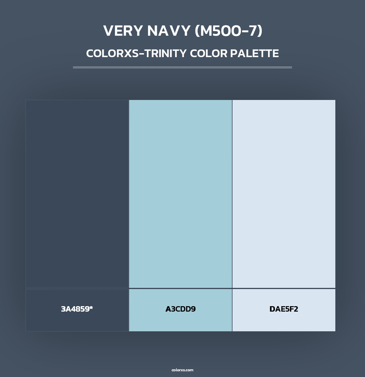 Very Navy (M500-7) - Colorxs Trinity Palette
