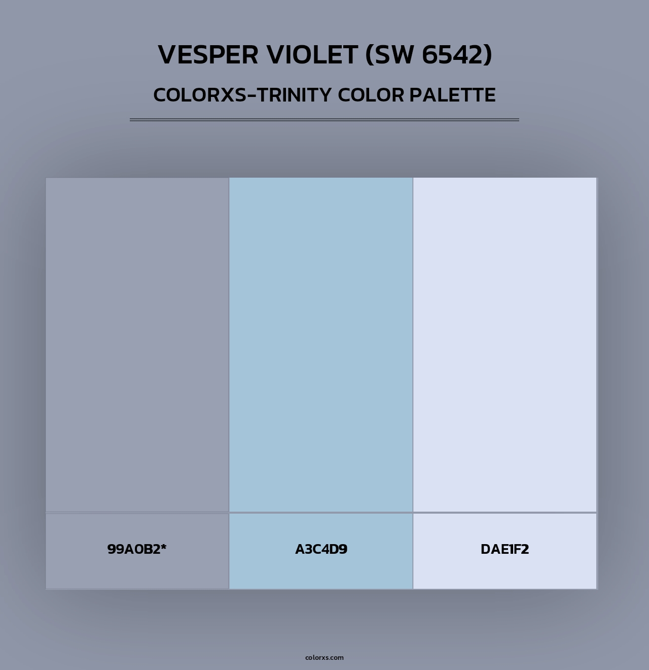 Vesper Violet (SW 6542) - Colorxs Trinity Palette
