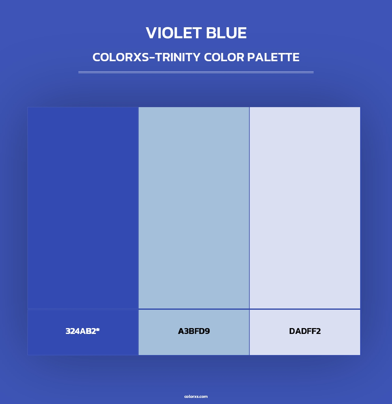 Violet Blue - Colorxs Trinity Palette