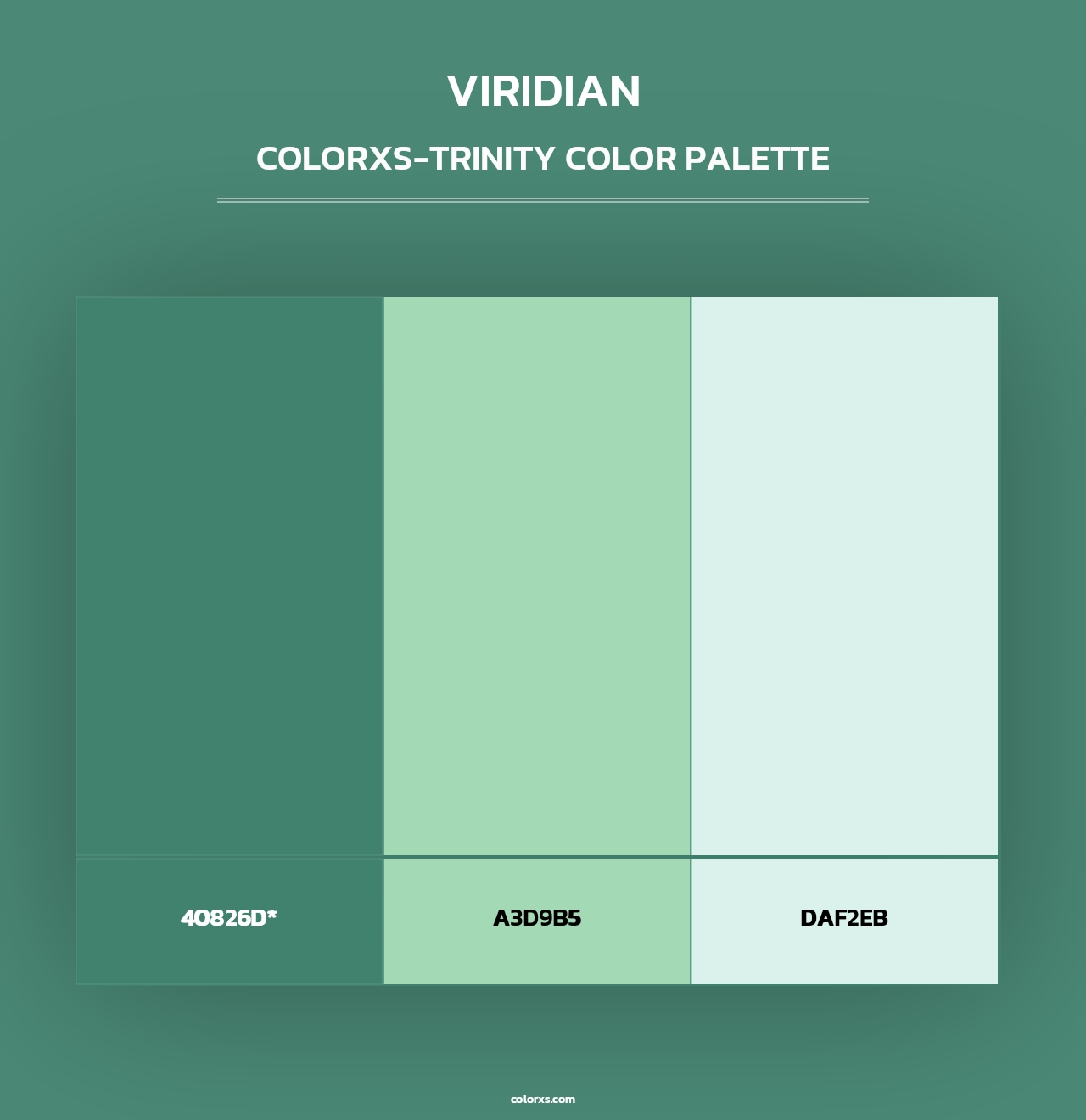 Viridian - Colorxs Trinity Palette