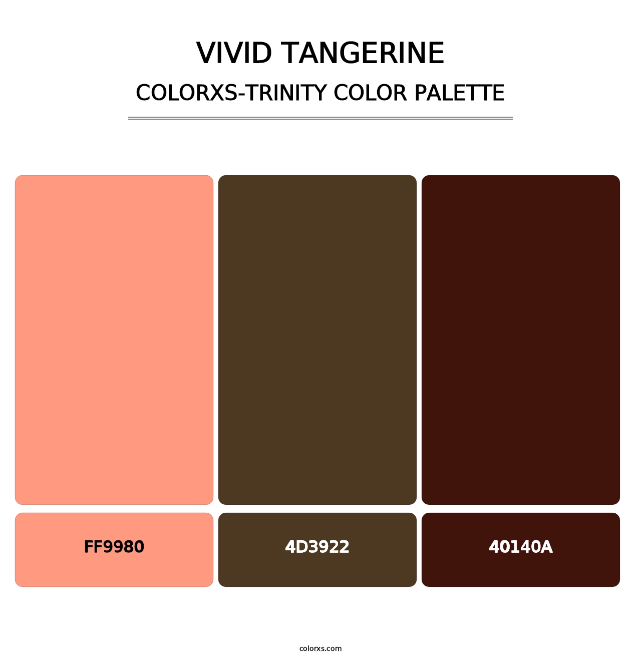 Vivid Tangerine - Colorxs Trinity Palette