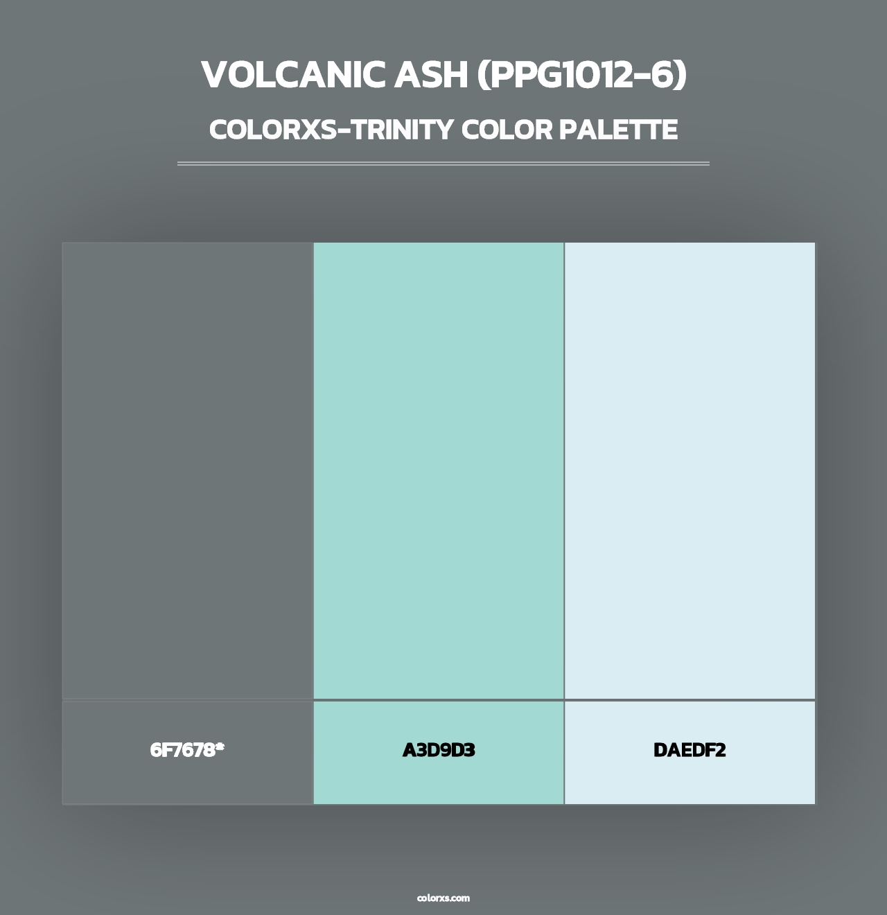 Volcanic Ash (PPG1012-6) - Colorxs Trinity Palette