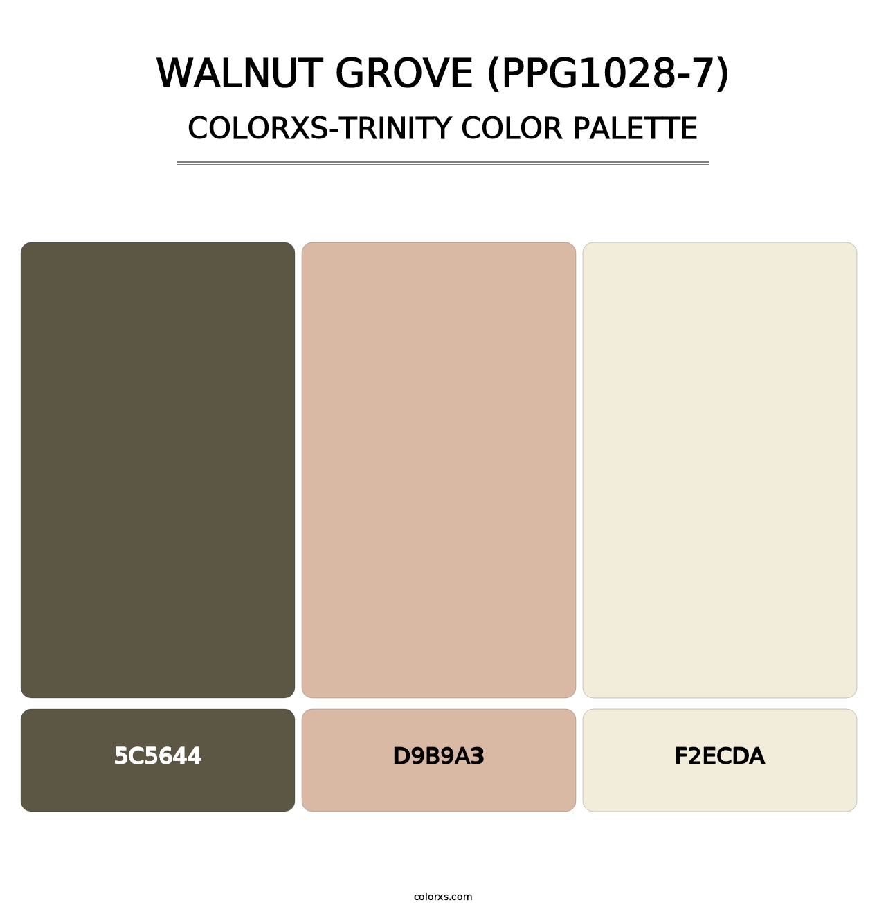 Walnut Grove (PPG1028-7) - Colorxs Trinity Palette