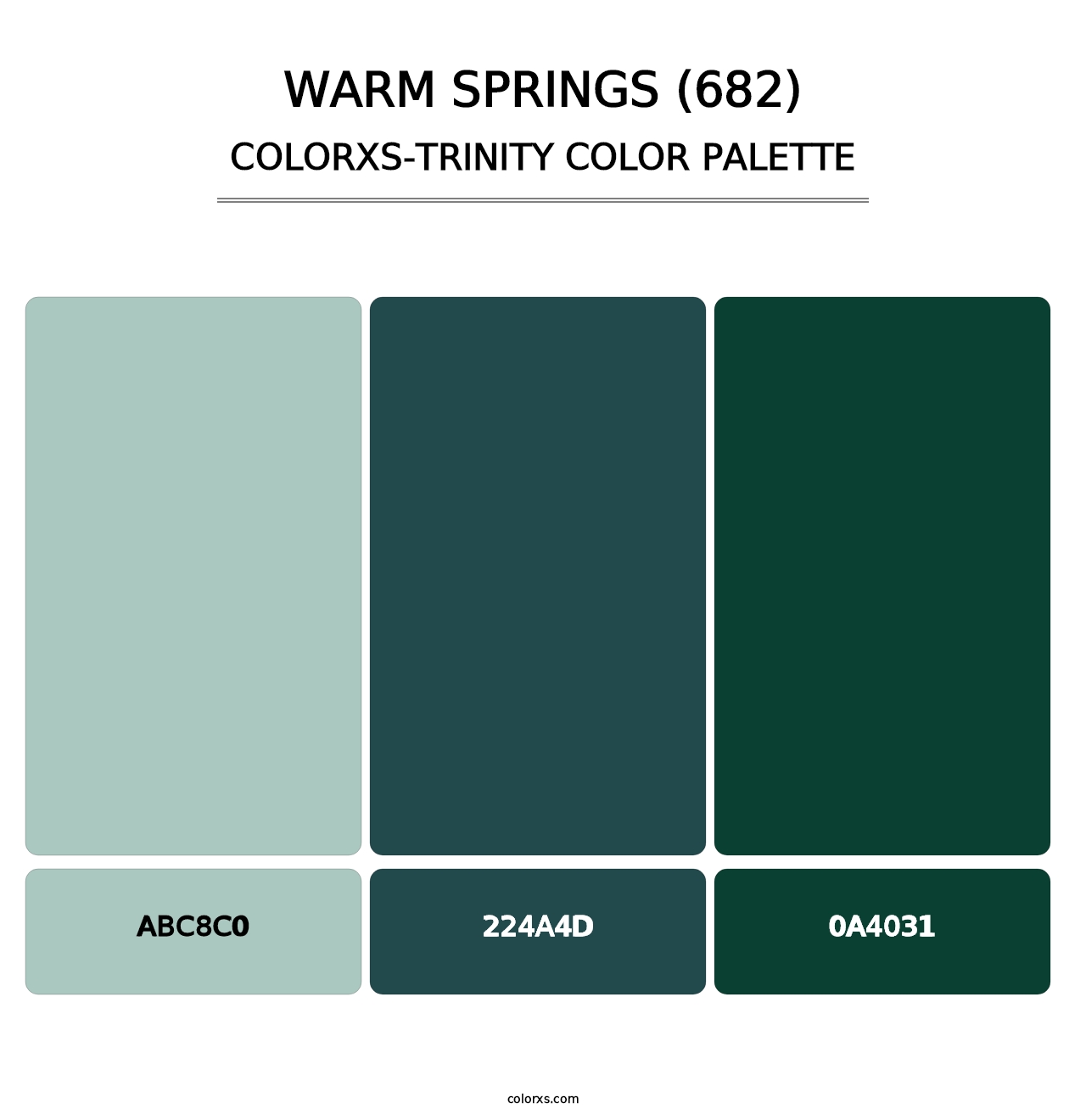 Warm Springs (682) - Colorxs Trinity Palette