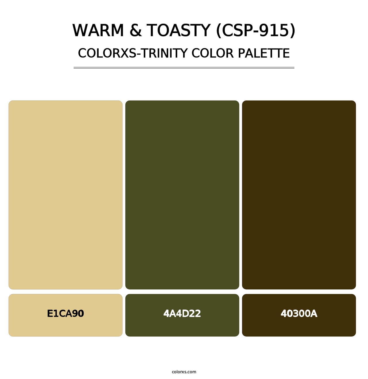 Warm & Toasty (CSP-915) - Colorxs Trinity Palette