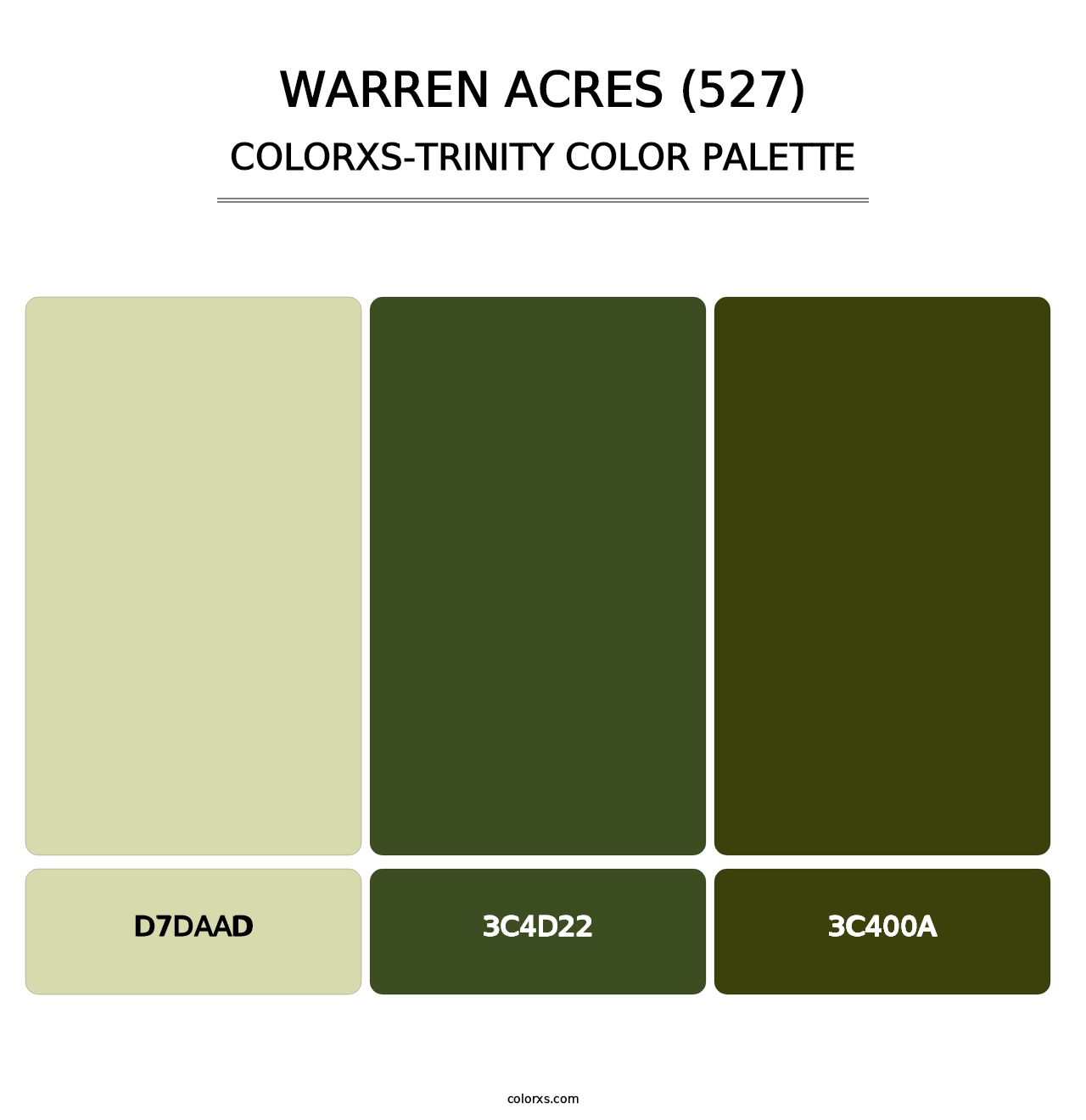 Warren Acres (527) - Colorxs Trinity Palette