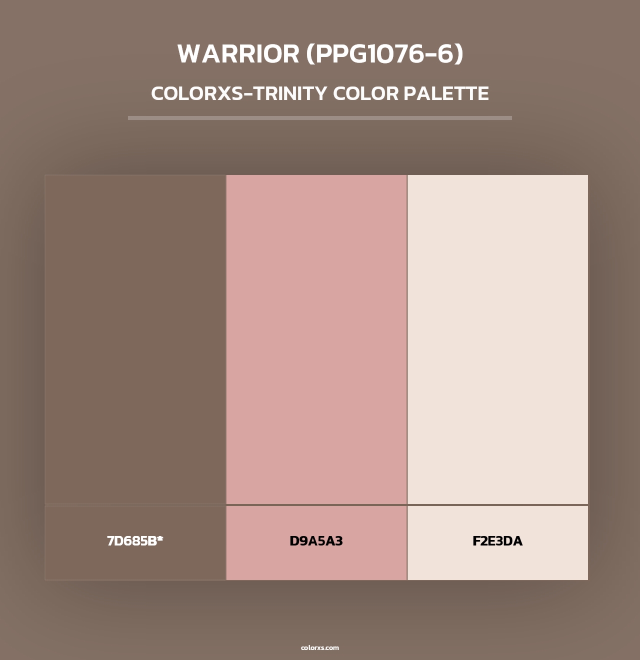 Warrior (PPG1076-6) - Colorxs Trinity Palette