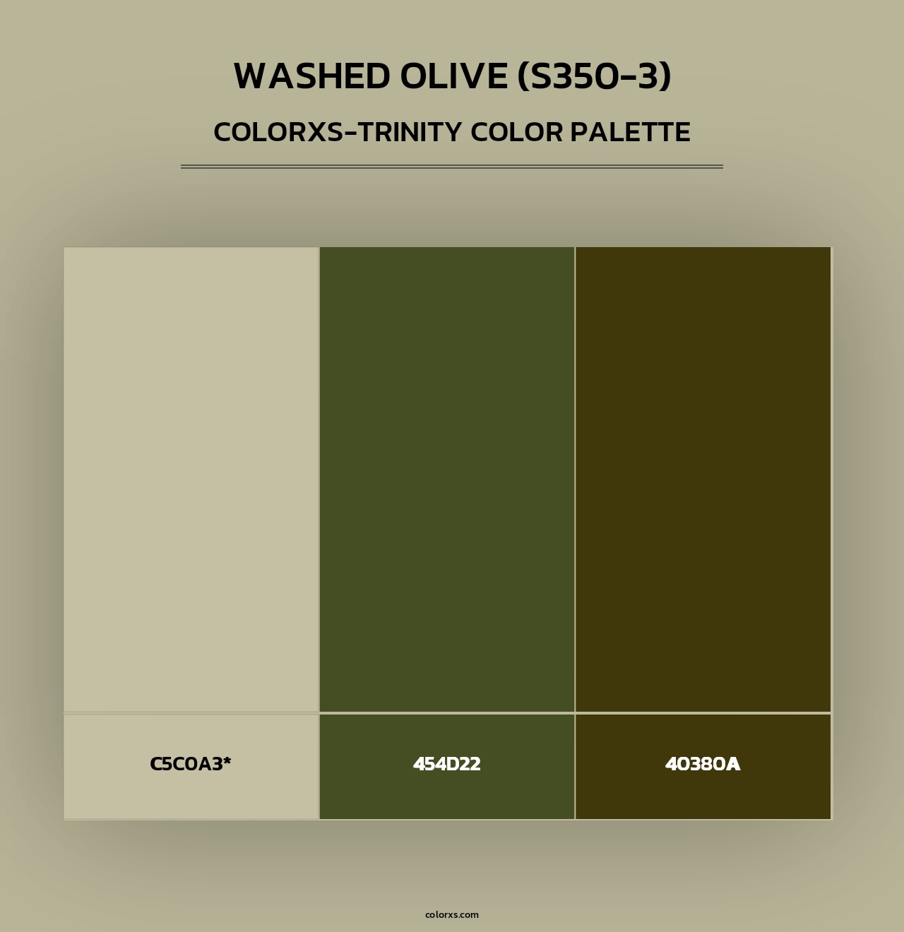 Washed Olive (S350-3) - Colorxs Trinity Palette