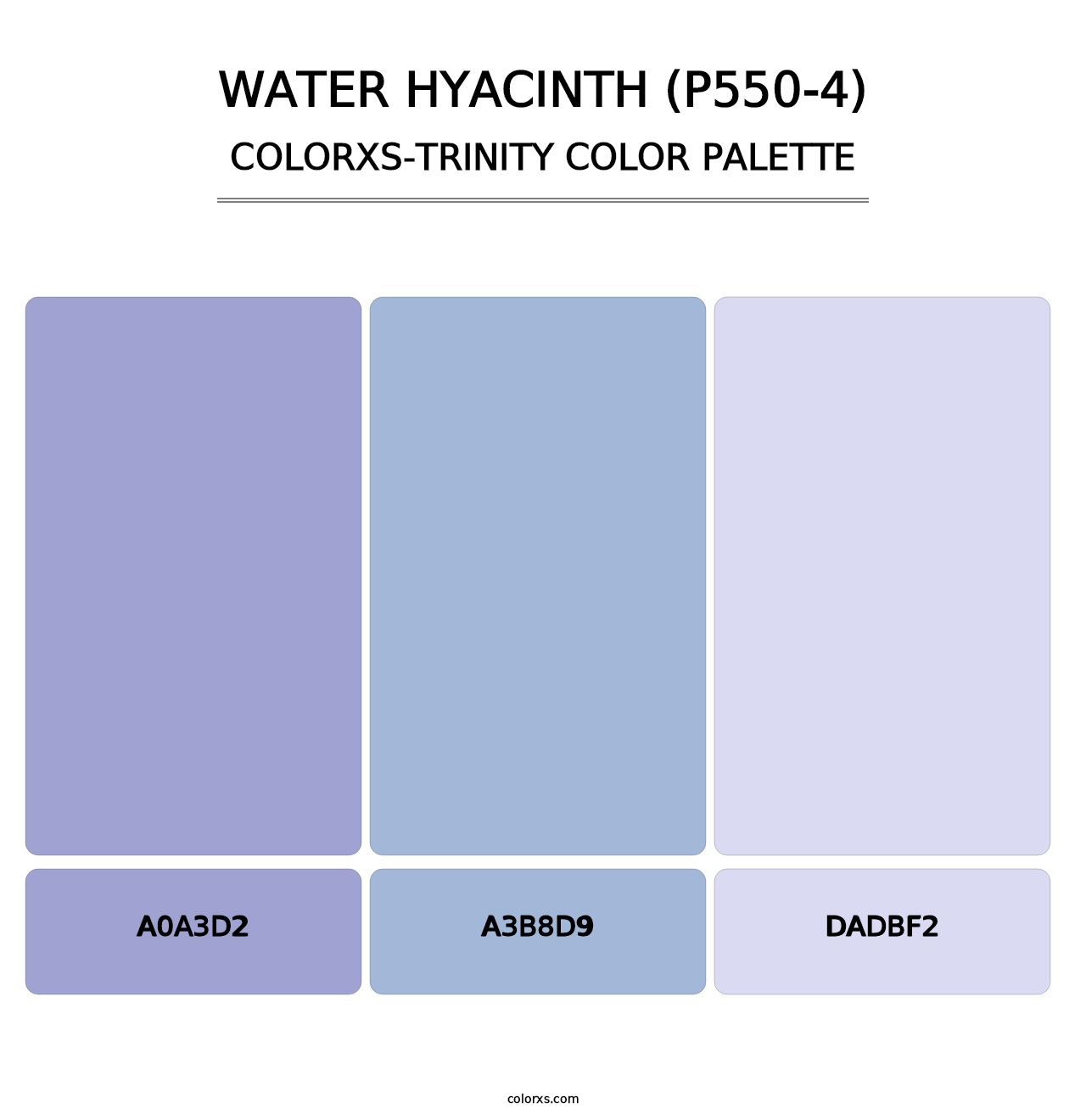 Water Hyacinth (P550-4) - Colorxs Trinity Palette