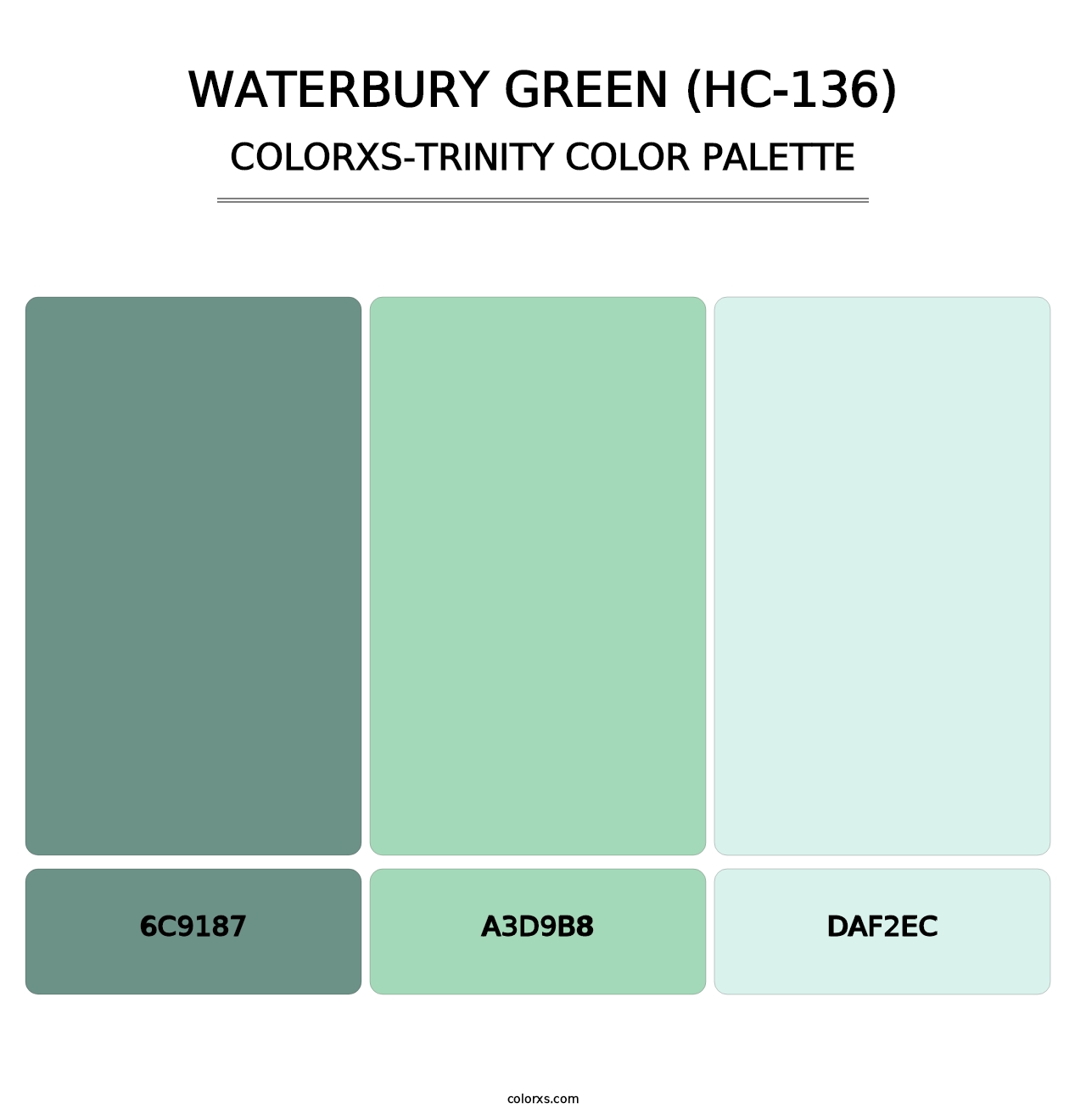 Waterbury Green (HC-136) - Colorxs Trinity Palette