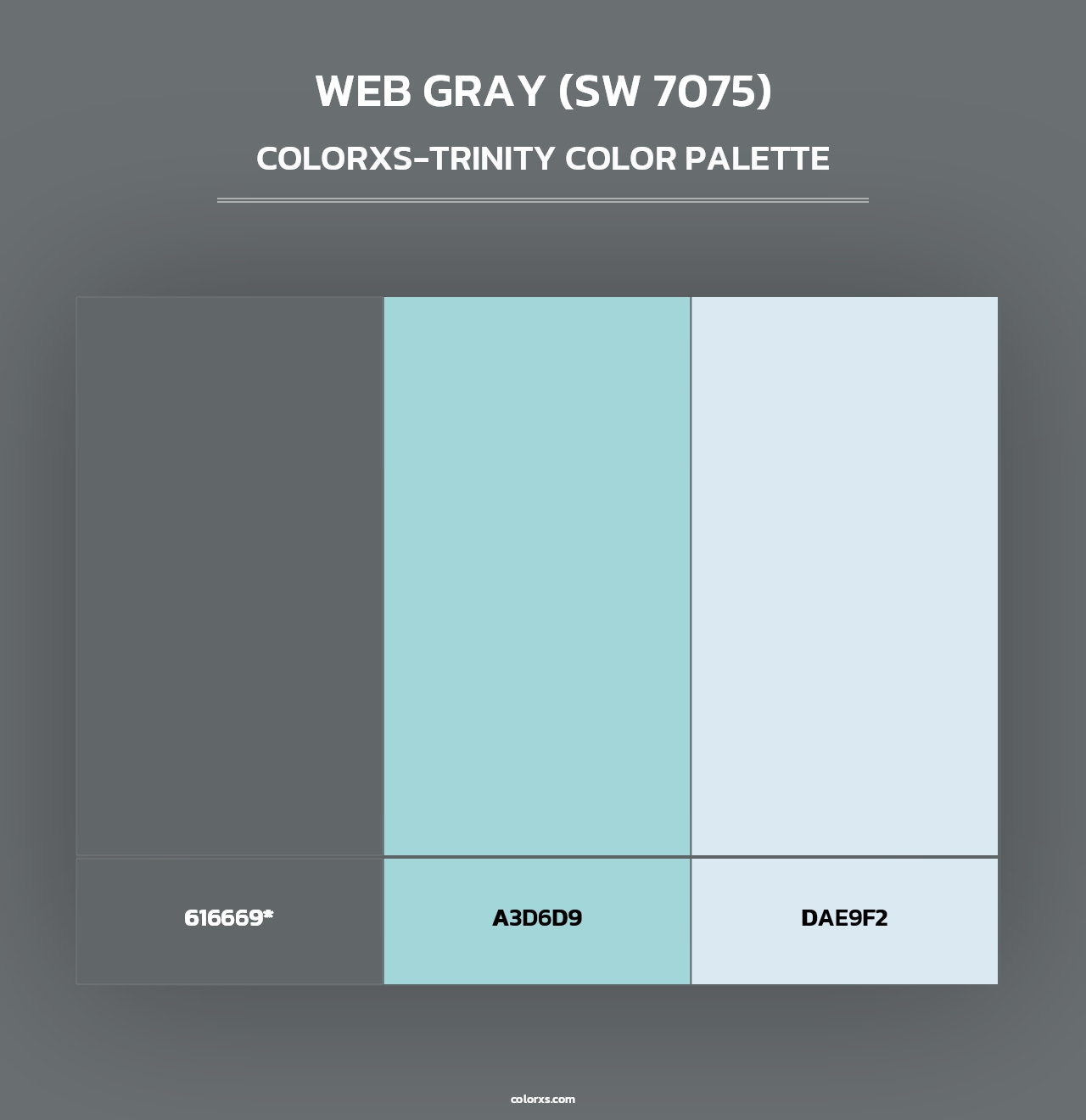 Web Gray (SW 7075) - Colorxs Trinity Palette