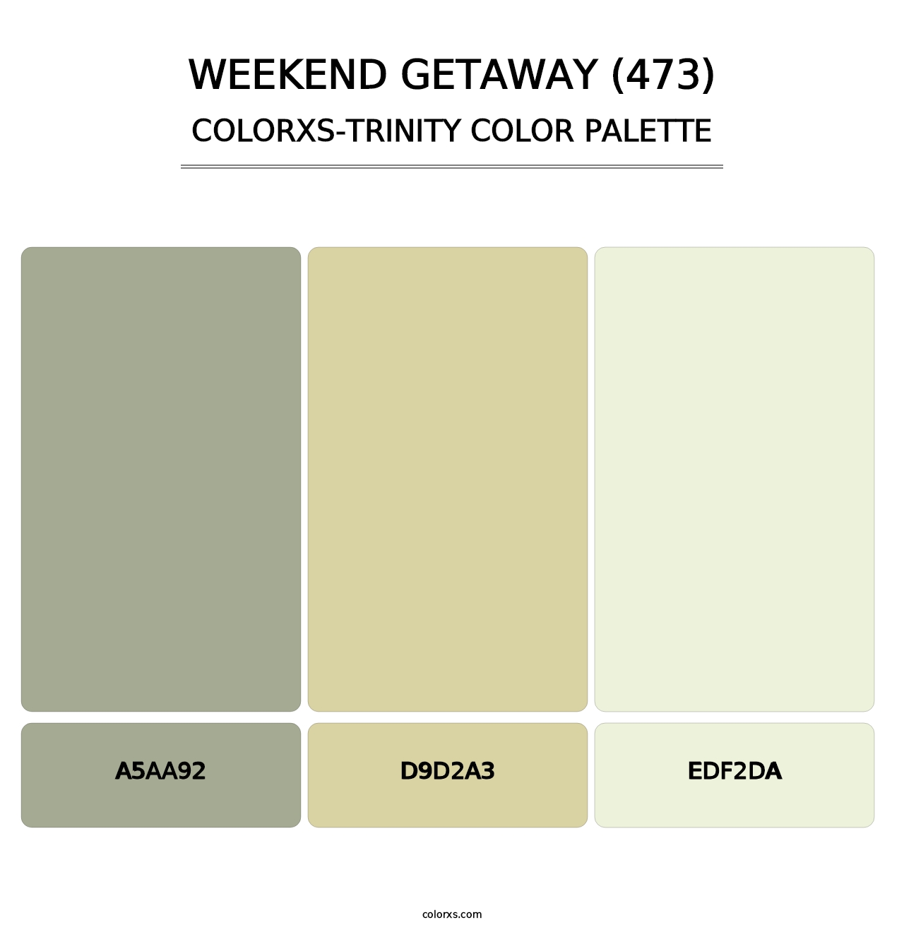 Weekend Getaway (473) - Colorxs Trinity Palette