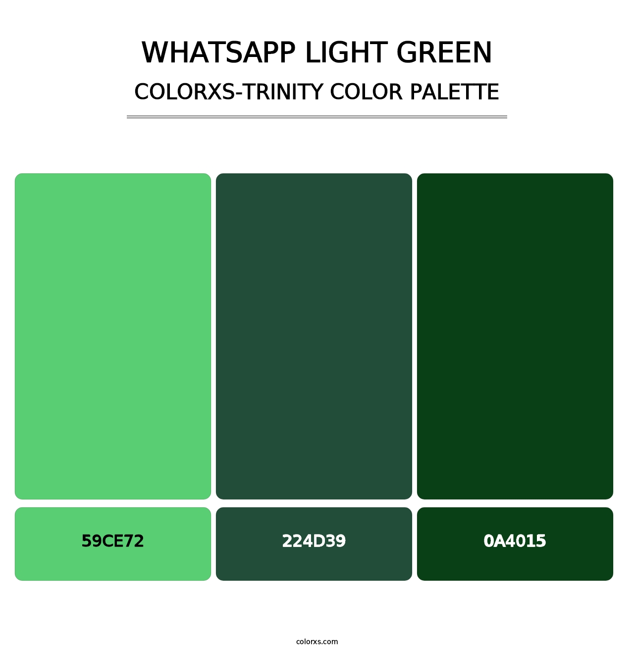 WhatsApp Light Green - Colorxs Trinity Palette