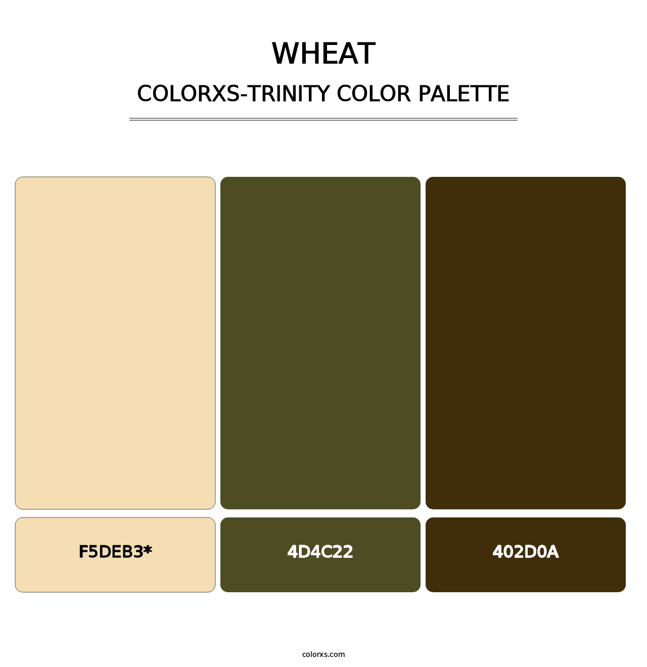 Wheat - Colorxs Trinity Palette