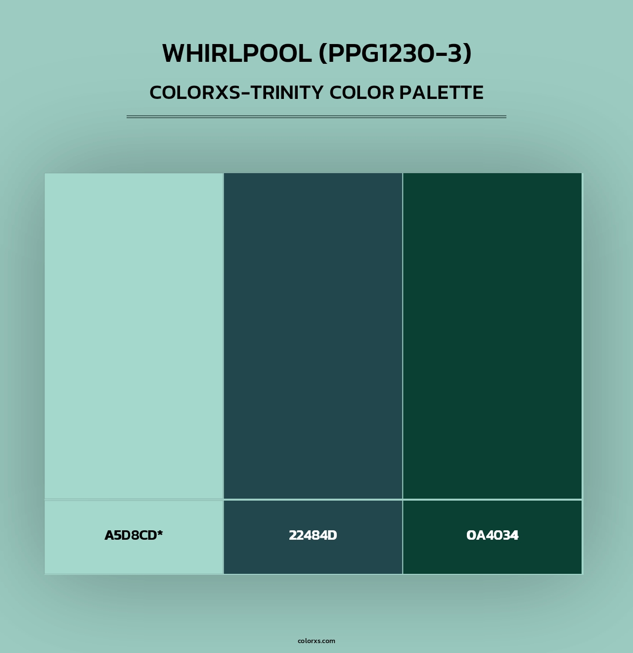 Whirlpool (PPG1230-3) - Colorxs Trinity Palette