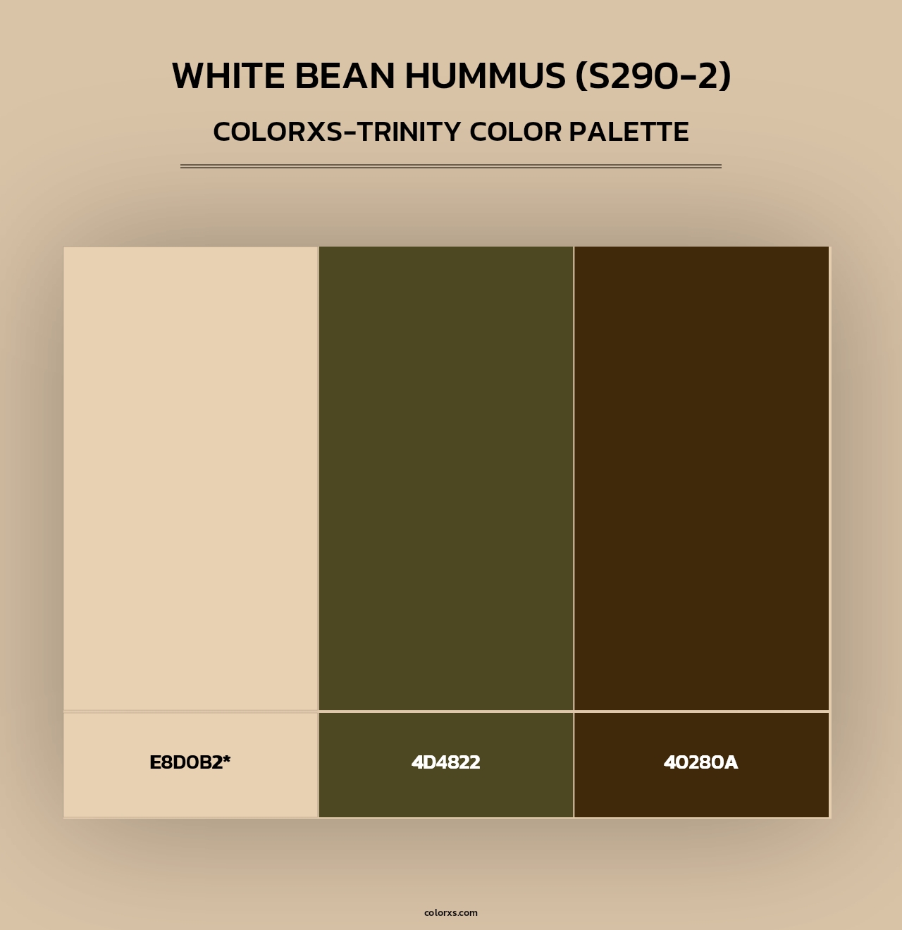 White Bean Hummus (S290-2) - Colorxs Trinity Palette