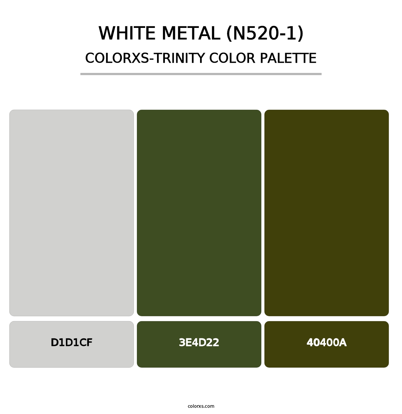 White Metal (N520-1) - Colorxs Trinity Palette