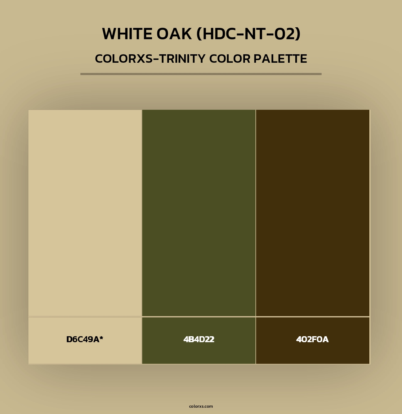 White Oak (HDC-NT-02) - Colorxs Trinity Palette