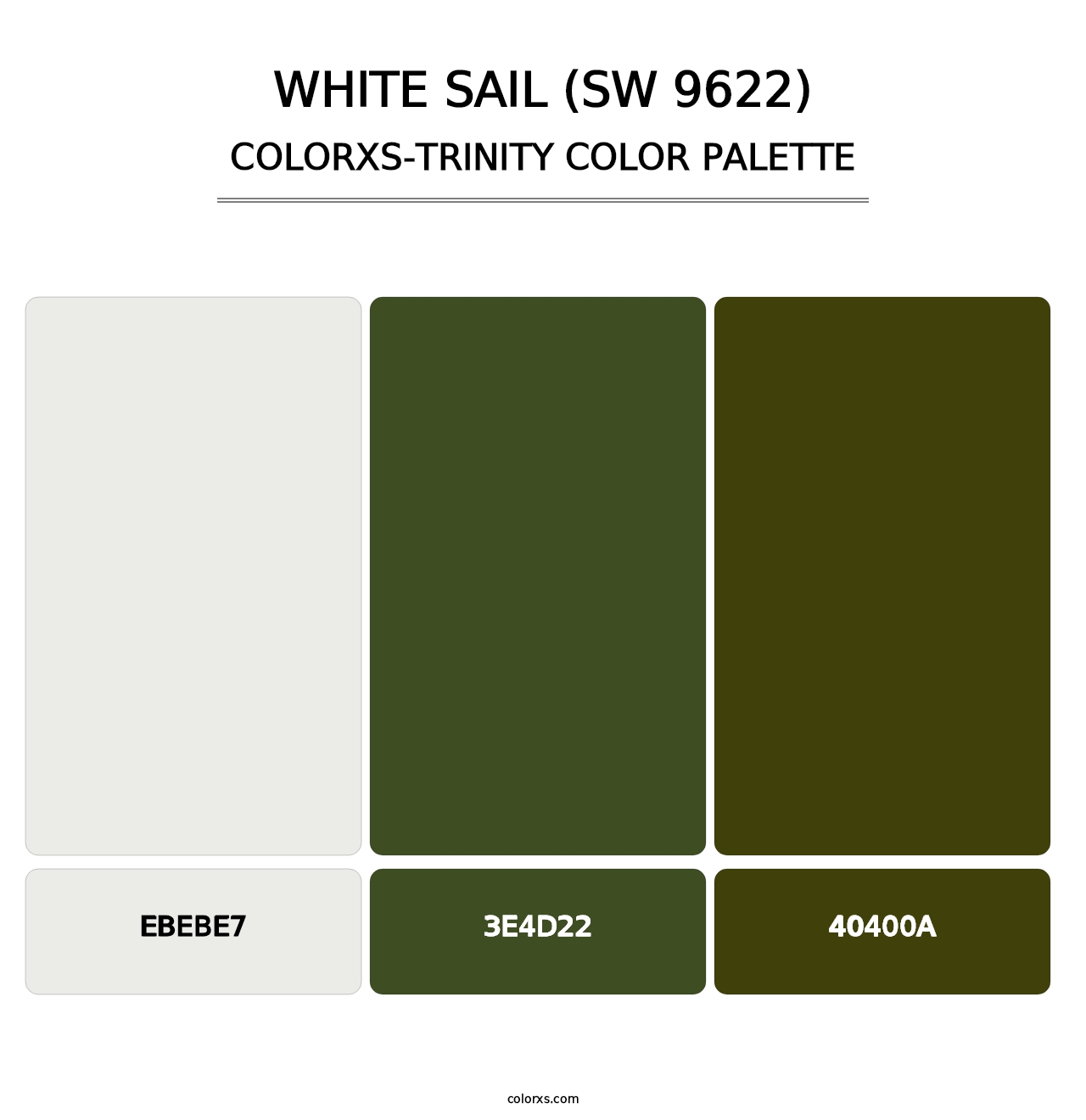 White Sail (SW 9622) - Colorxs Trinity Palette