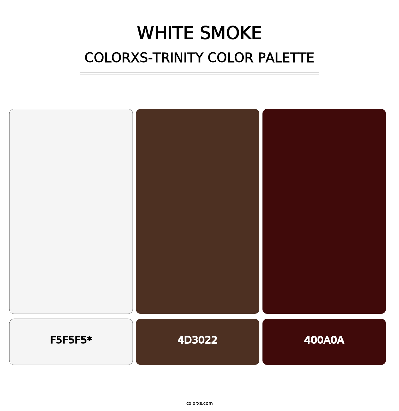 White Smoke - Colorxs Trinity Palette