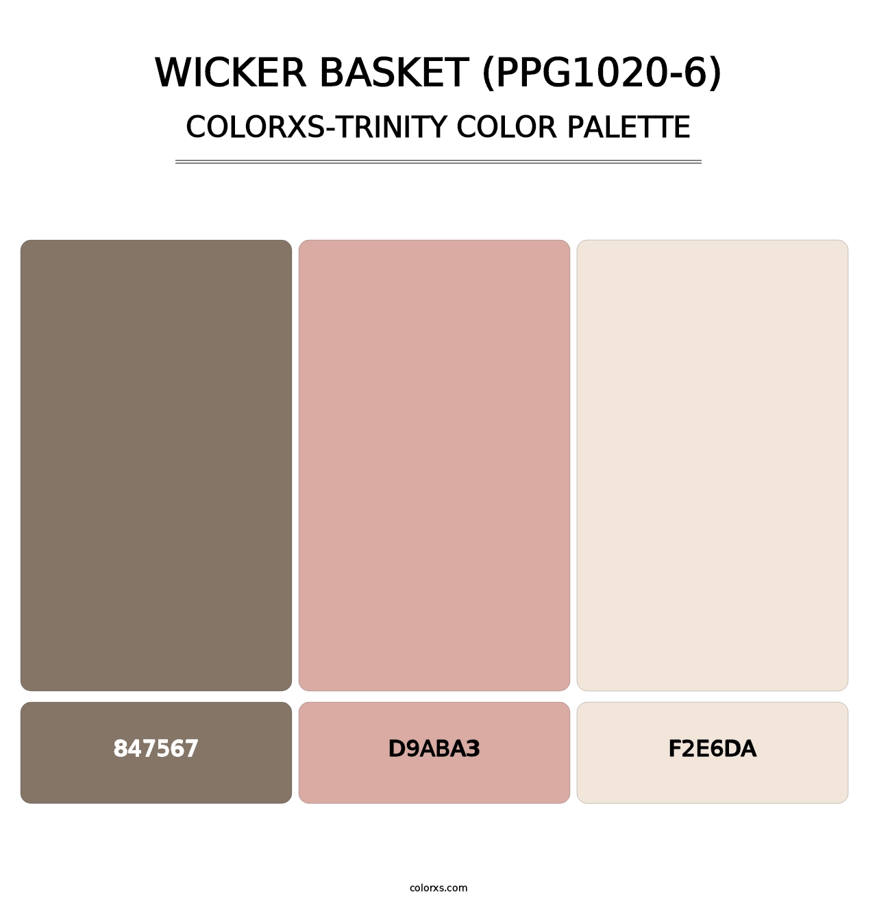 Wicker Basket (PPG1020-6) - Colorxs Trinity Palette