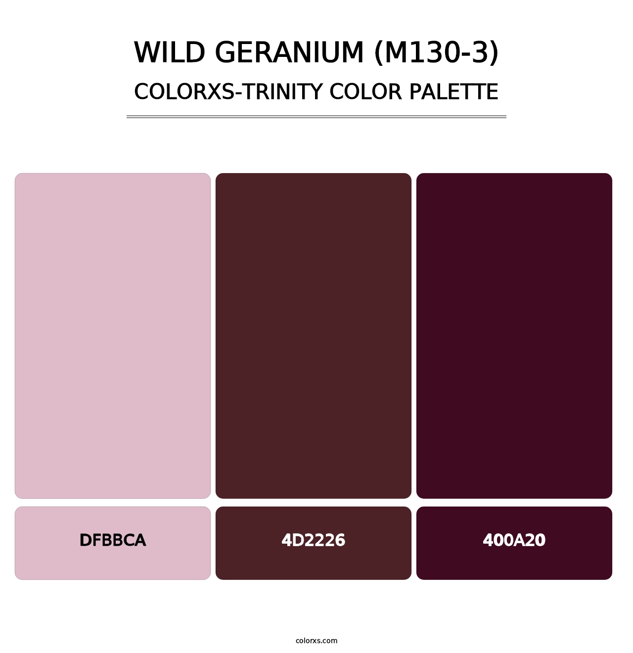 Wild Geranium (M130-3) - Colorxs Trinity Palette