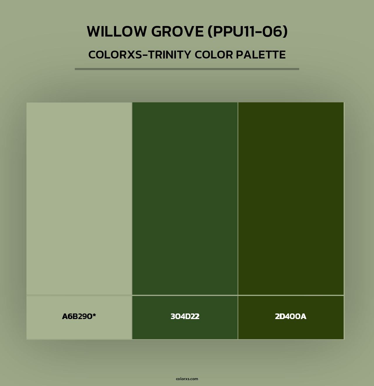 Willow Grove (PPU11-06) - Colorxs Trinity Palette