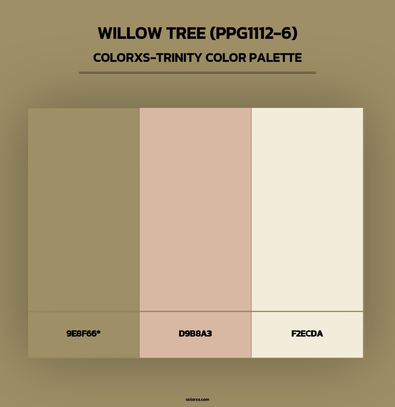 Willow Tree (PPG1112-6) - Colorxs Trinity Palette