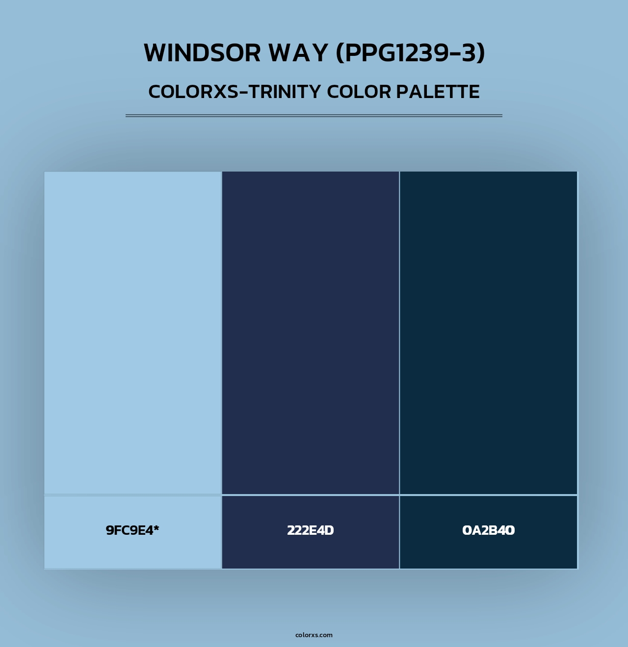 Windsor Way (PPG1239-3) - Colorxs Trinity Palette