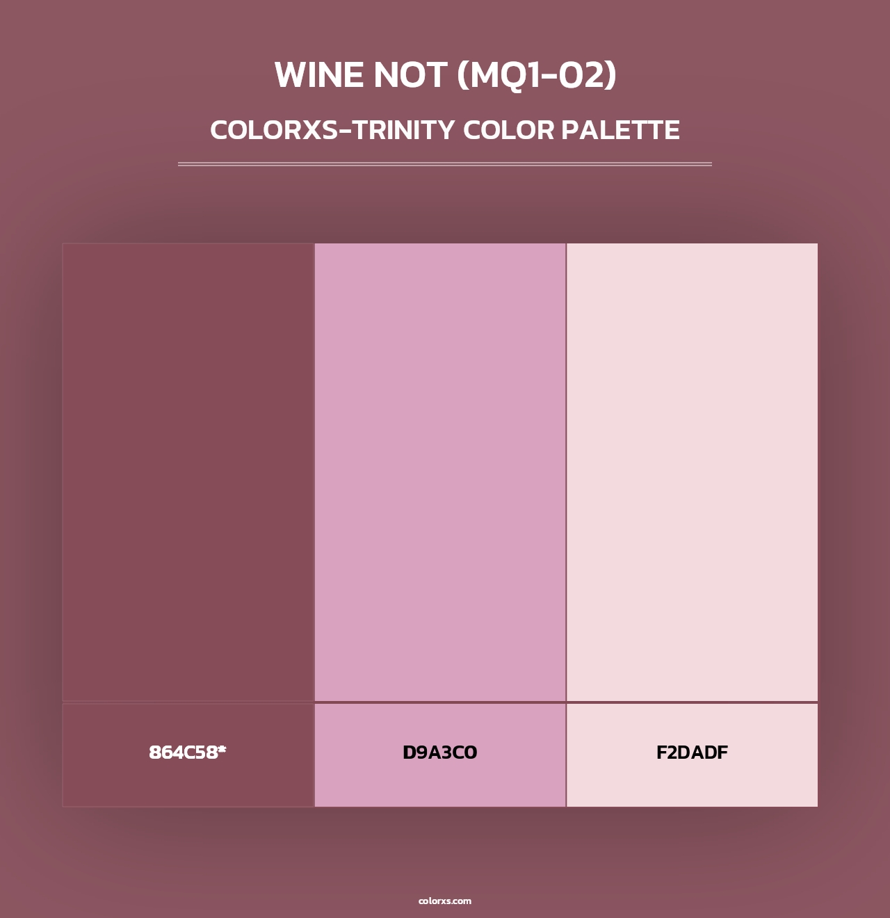 Wine Not (MQ1-02) - Colorxs Trinity Palette