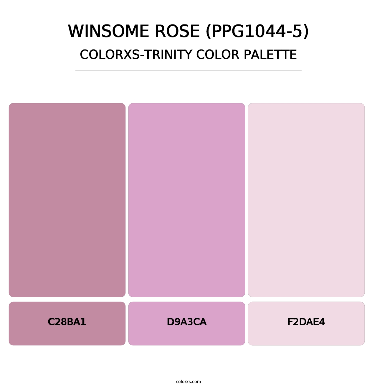 Winsome Rose (PPG1044-5) - Colorxs Trinity Palette