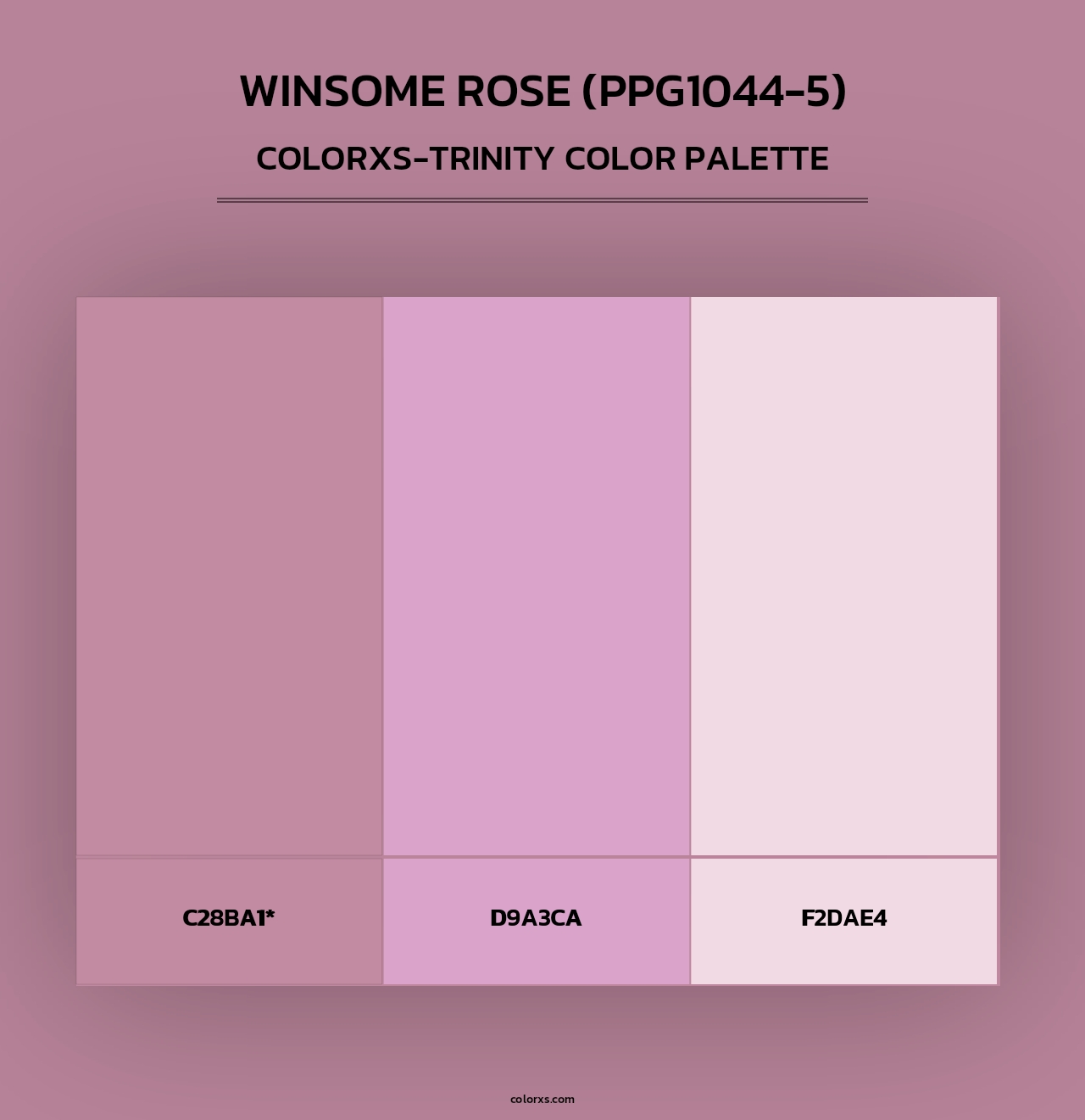 Winsome Rose (PPG1044-5) - Colorxs Trinity Palette