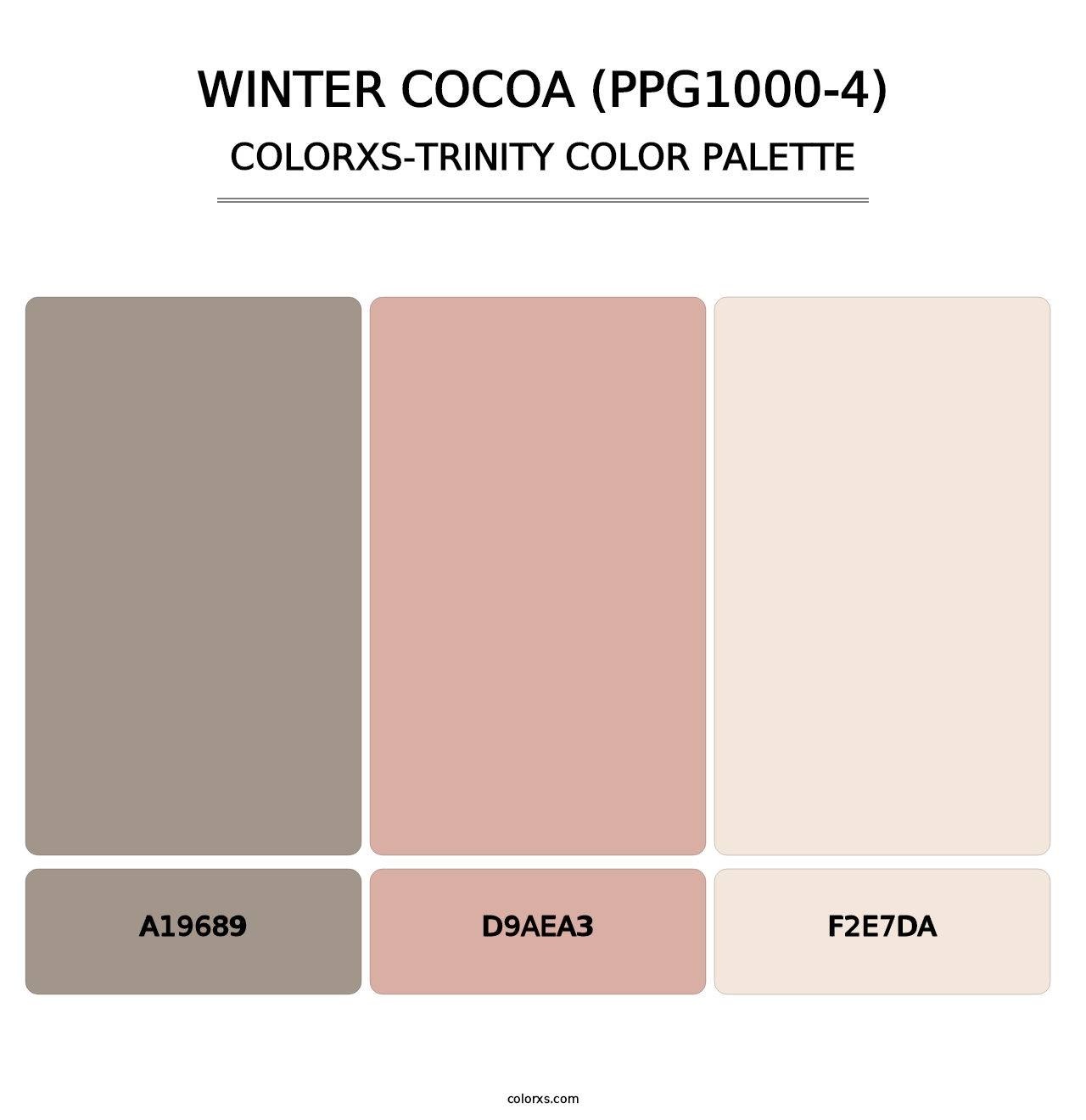 Winter Cocoa (PPG1000-4) - Colorxs Trinity Palette